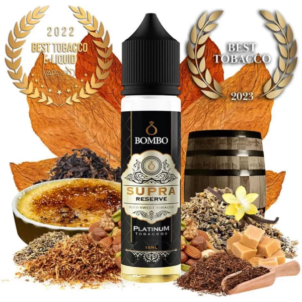 Aroma Supra Reserve 15ml/60 (Longfill) - Platinum Tobaccos by Bombo