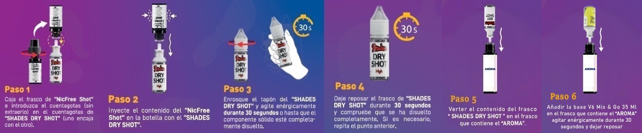 6 pasos horizontal 60 ml 2