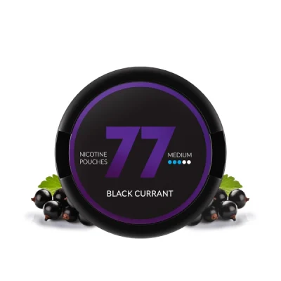77 Nicotine Pouches Black Currant Medium