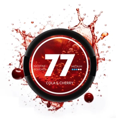 77 Nicotine Pouches Cola Cherry Medium