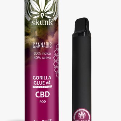 CBD DESECHABLE SKUNK GORILLA GLUE ONLY TERPENS 5% 600PUFFS