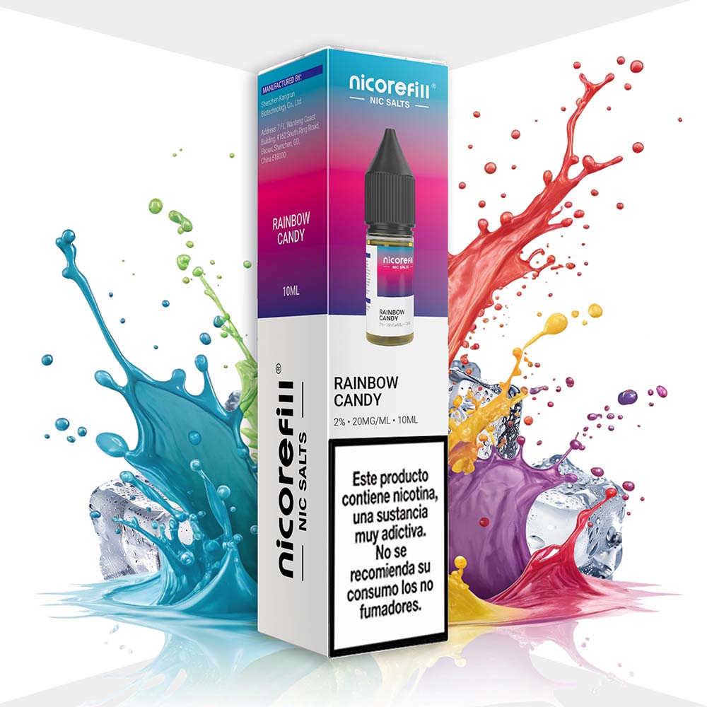 Nicorefill Rainbow Candy - Nic Salts 10ml - Pack 5 Unidades 1 Nicorefill Rainbow Candy - Nic Salts 10ml - Pack 5 Unidades