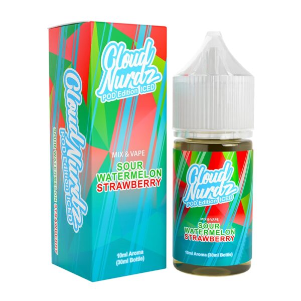 AROMA CLOUD NURDZ SOUR WATERMELON STRAWBERRY ICED 10/30ML