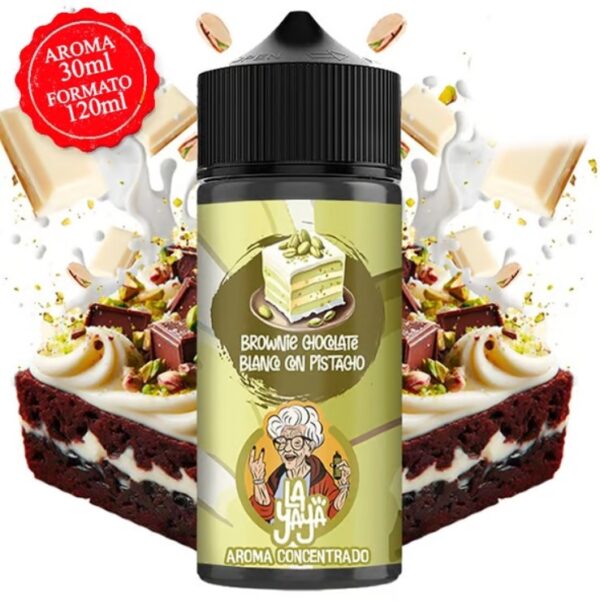 Aroma Brownie Chocolate Blanco con Pistacho 30ml/120 (Longfill) - La Yaya
