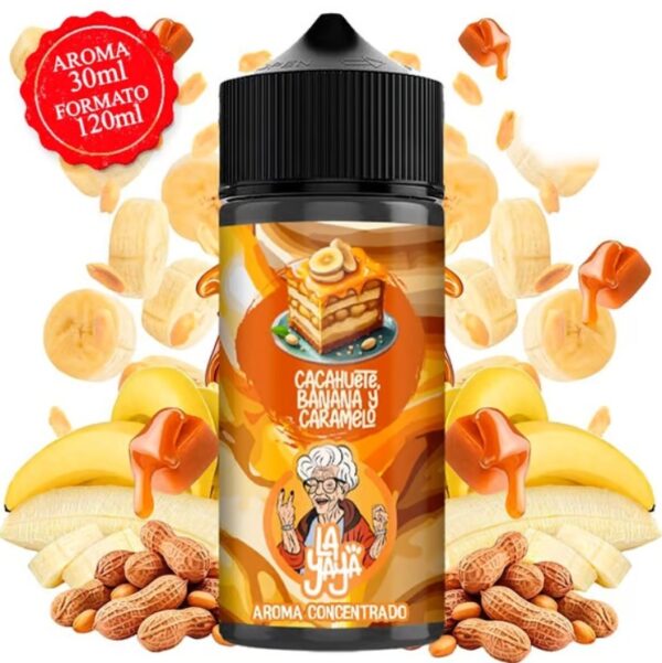 Aroma Cacahuete Banana y Caramelo 30ml/120 (Longfill) - La Yaya