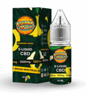 Banana Kush Broad Spectrum by Iguana Smoke 10ml - 2500 mg