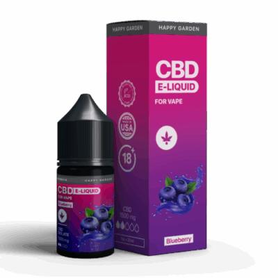 ELIQUID CBD HAPPY GARDEN BLUEBERRY 30ML/1500MG