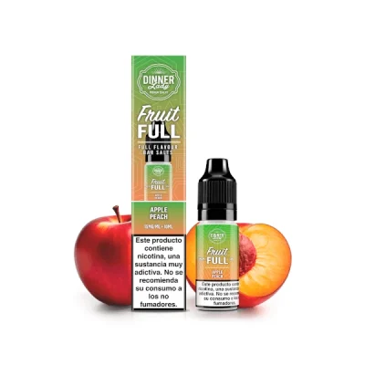 Dinner Lady Salts Fruit Full Apple Peach 10ml