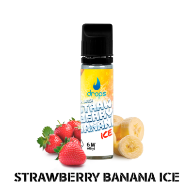 Drops All In Bar Juice Strawberry Banana Ice 10ml