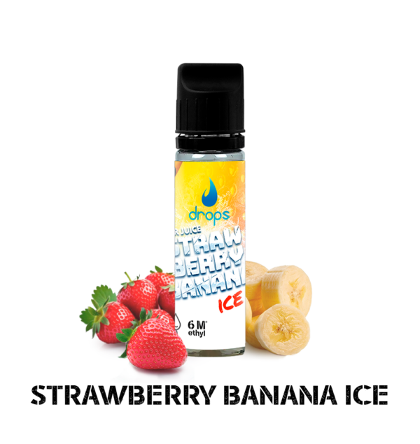Drops All In Bar Juice Strawberry Banana Ice 10ml