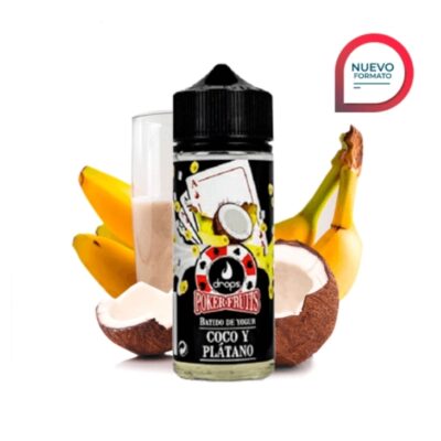 Drops Poker Fruits Batido de Coco Plátano Longfill 40ml