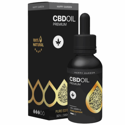 Happy Garden CBD Aceite de CBD – 30% – 10ml - Isolate (Pure) - Aceite MCT