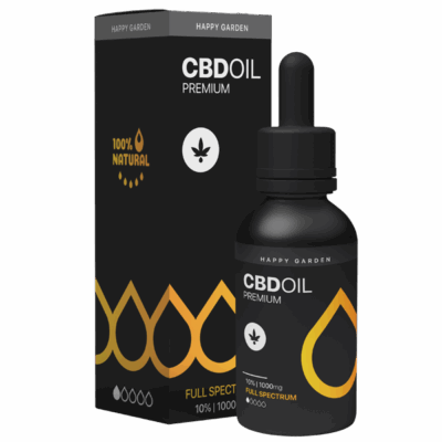 Happy Garden CBD Aceite de CBD al 10% – 10ml - Full Spectrum - Aceite MCT