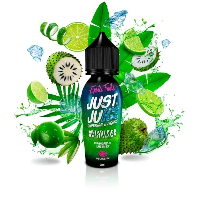 AROMA LONG FILL JUST JUICE EXOTIC FRUITS GUANABANA & LIME ICE 20ML