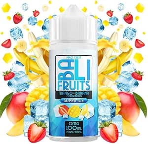 E-liquid Mango + Banana + Strawberry + Super Ice 100ml - Bali Fruits by Kings Crest