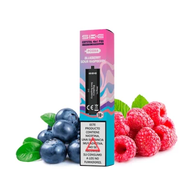 Ske Crystal 4 in 1 Prefilled Pod Blueberry Sour Raspberries 20mg (Pack 4)