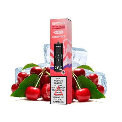 Ske Crystal 4 in 1 Prefilled Pod Cherry Ice 20mg (Pack 4)