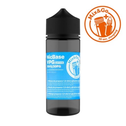 Base Mix&Go VPG Optima (70VG/30PG); 0mg/ml; 80ml 1 Base Mix&Go VPG Optima (70VG/30PG); 0mg/ml; 80ml